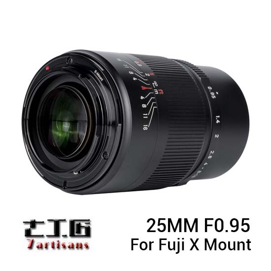 7Artisans 25mm F0.95 for Fuji X Black