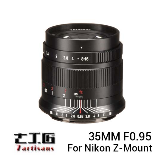 7Artisans 35mm f0.95 for Nikon Z Mount Black