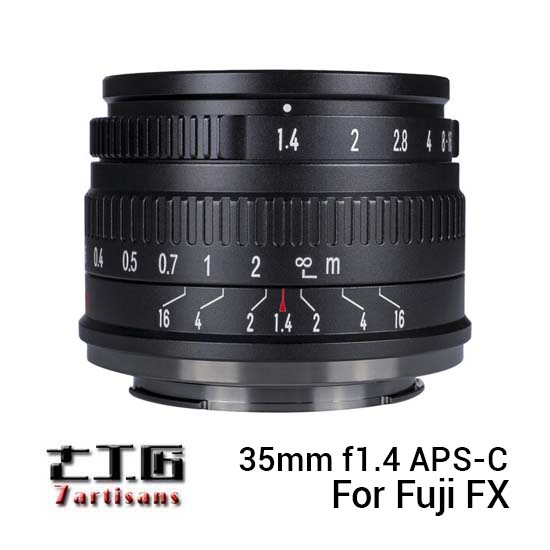 7Artisans 35mm f1.4 APS-C for Fuji FX Black