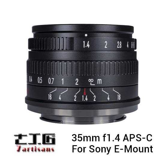 7Artisans 35mm f1.4 APS-C for Sony E Black