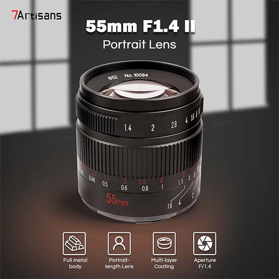 7Artisans 55mm F1.4 II for Canon EOS-M - Gambar 4