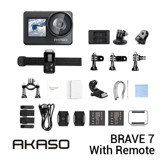 Akaso Brave 7 Action Camera 4k 30FPS 20MP Dual Screen