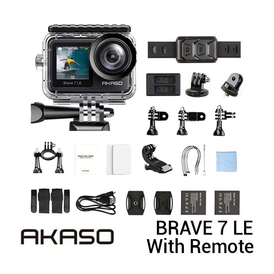 Akaso Brave 7 LE Action Camera 4k 30FPS 20MP Dual Screen