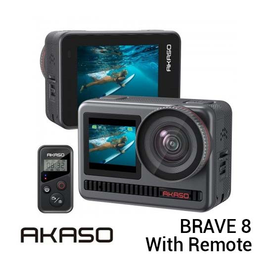 Akaso Brave 8 4K 60FPS Waterproof Action Camera Dual Screen