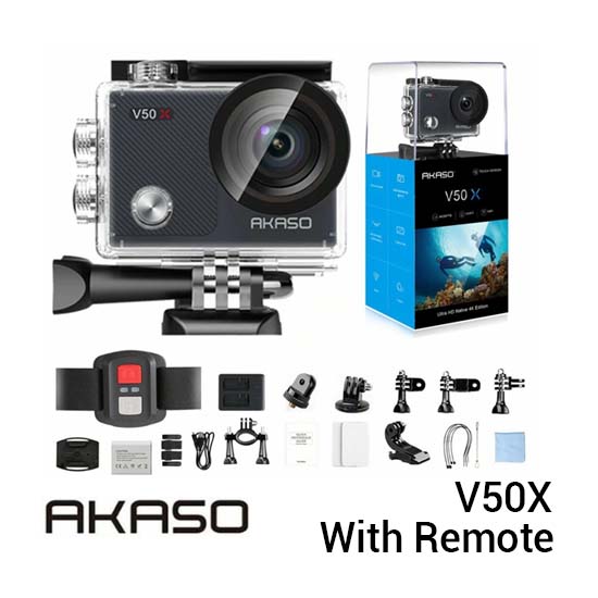 Akaso V50X Action Cam 4K 30 FPS Waterproof With Remote