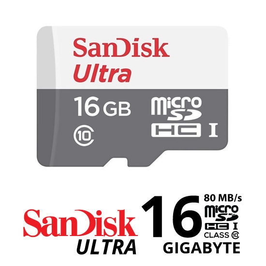 Sandisk Ultra MICROSDHC 80Mb/S - 16GB
