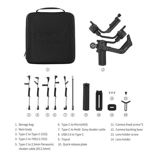 Feiyu SCORP 3-Axis Gimbal Stabilizer - Gambar 13