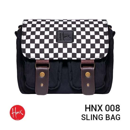 HONX HNX 008 Sling Bag Black White