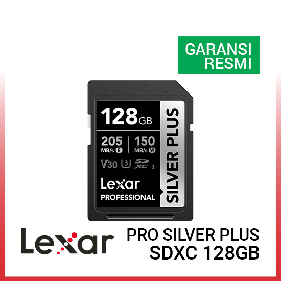 Lexar Professional Silver Plus SDXC Card 128GB