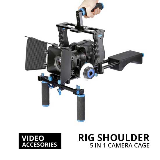 Rig Shoulder 5 in 1 Camera Cage for Kamera DSLR