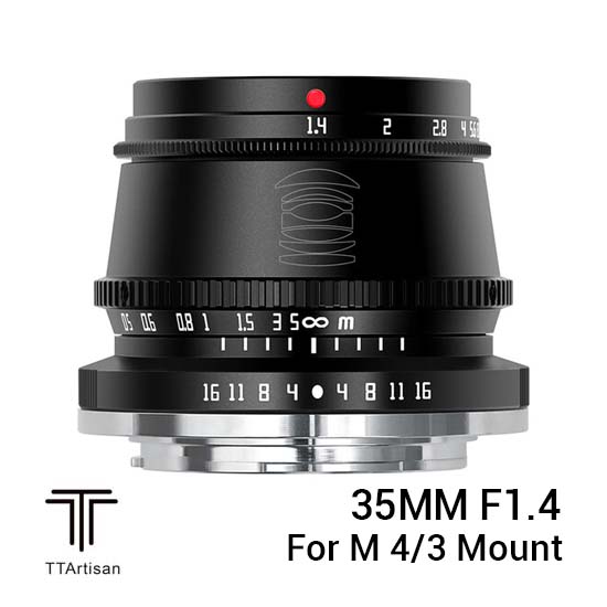 TTArtisans 35mm F1.4 for M 4/3 Mount Black