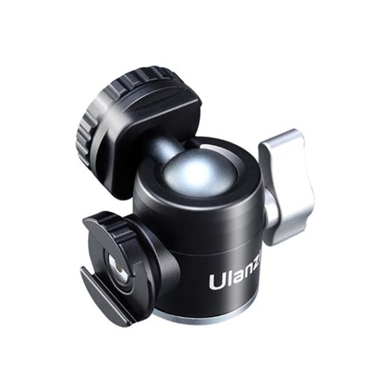 Ulanzi U-60 Mini Ballhead with Dual Coldshoe - Gambar 3