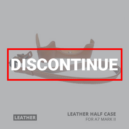 Leather Half Case for A7 Mark II Brown