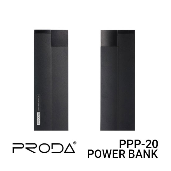 Proda Power Bank Slim 10000 mAh Kerolla - Black