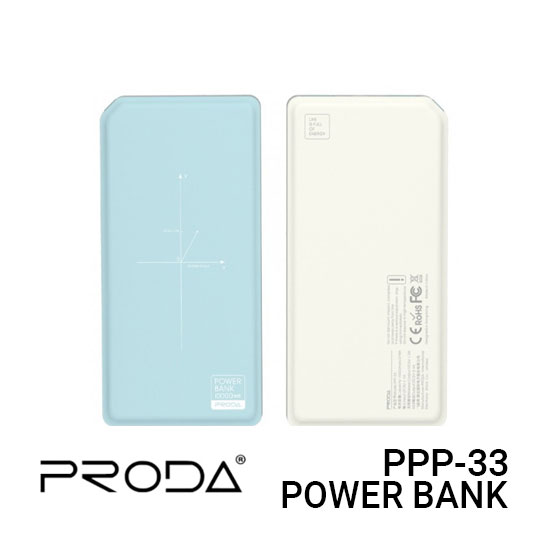 Proda Power Bank Wireless 10000mAh Chicon - Blue White