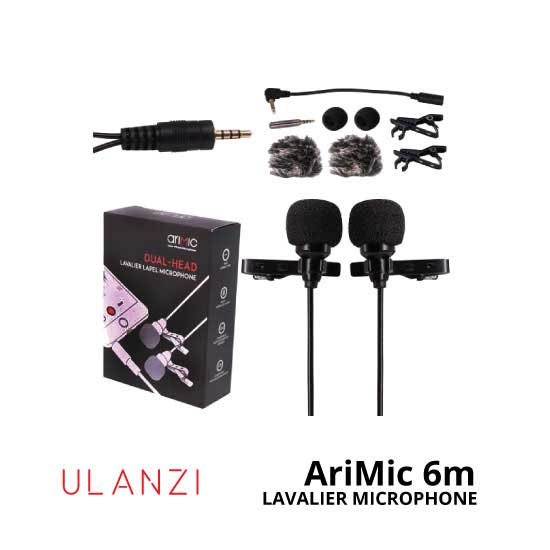 Ulanzi AriMic Dual-Head Lavalier Microphone 6m