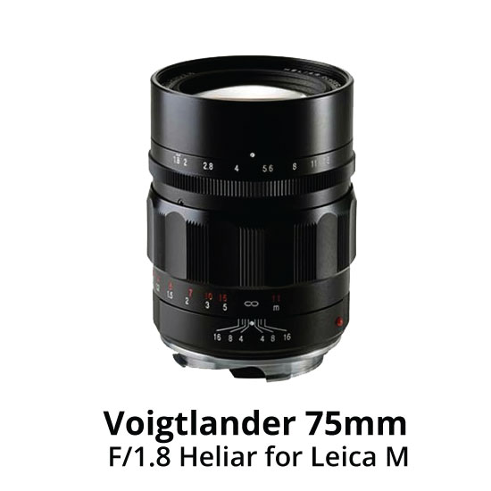 Voigtlander 75mm f1,8 Heliar for Leica M