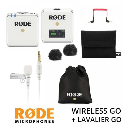 RODE Wireless GO Plus Lavalier GO Microphone White Edition